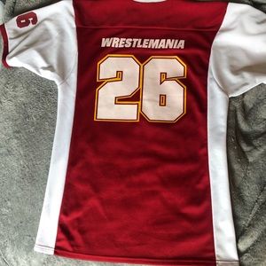 🤼‍♀️🔥Authentic WWE Official Wrestlemania 26 Football Jersey 2010
